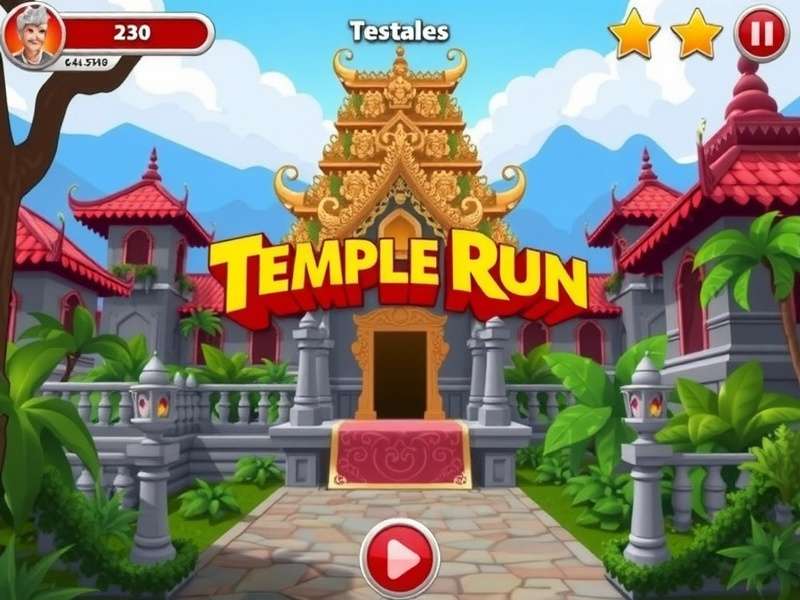 Poki.com Temple Run Game Screenshot