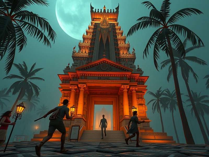 Temple Run Nigerian Movie 3D gameplay screenshot