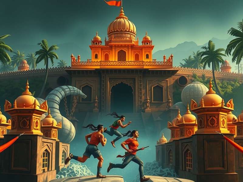 Temple Run on Computer gameplay screenshot