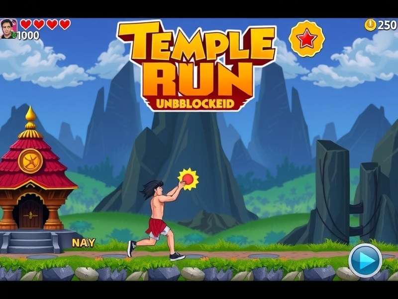 Temple Run Unblocked 76 गेमप्ले स्क्रीनशॉट