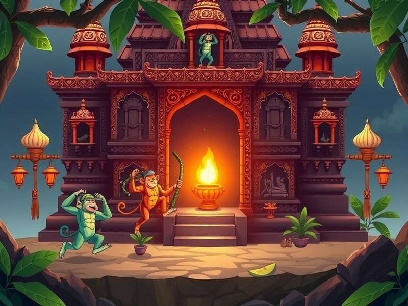 Temple Run 2 Monkeys Fighting Scene