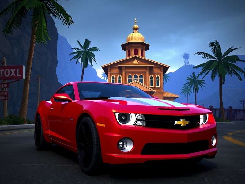 Temple Run 2 में 2014 Chevrolet Camaro मॉड