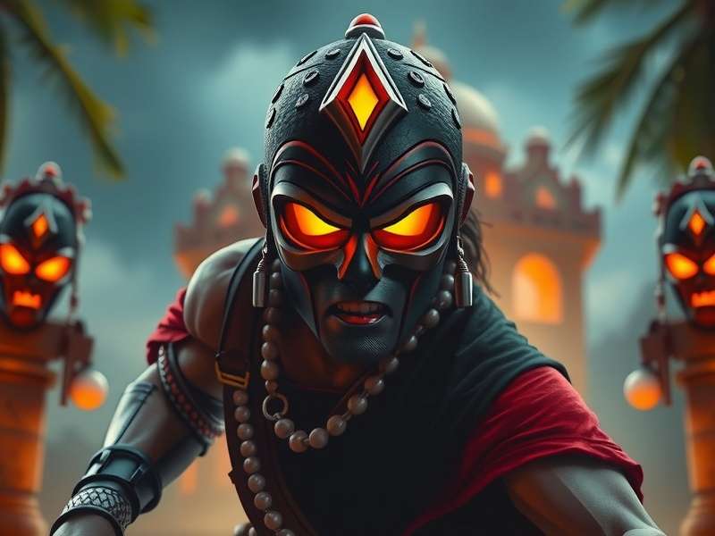 Temple Run Brave Deathstroke Mask gameplay