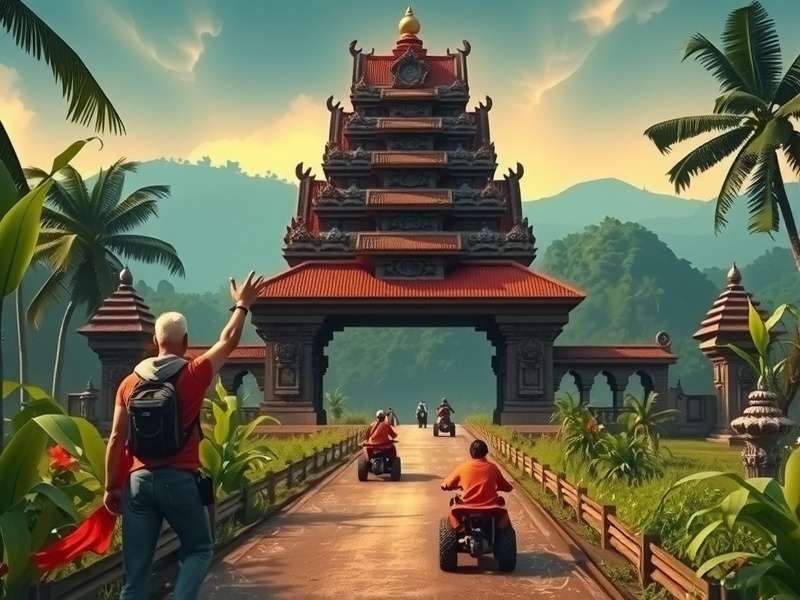 बाली टेम्पल रन थीम्ड एटीवी एडवेंचर