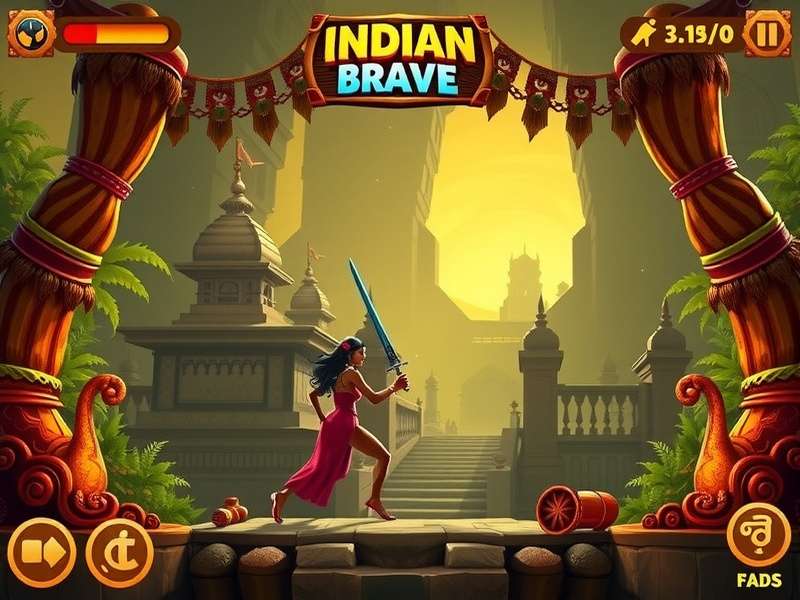 Temple Run Brave दीवार से टकराना