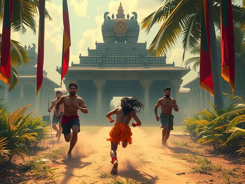 Temple Run Clips Hair के साथ कैरेक्टर