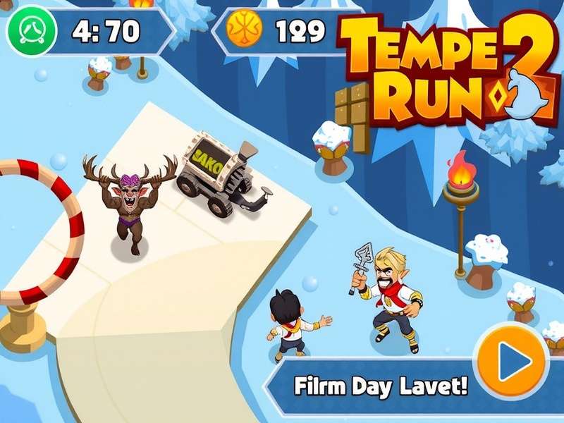 Temple Run 2 Frozen Festival gameplay screenshot