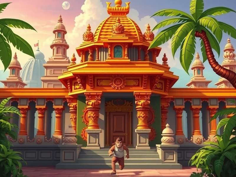 Temple Run Monkey Action Wallpaper