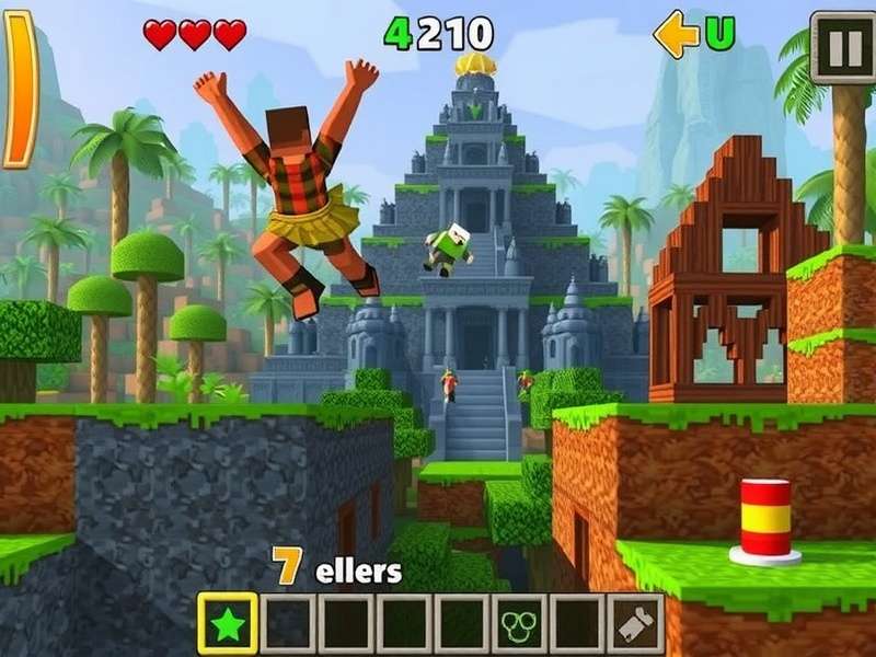Temple Run 2 AN1 Minecraft APK गेमप्ले