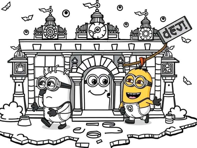 Temple Run Minion Coloring Examples
