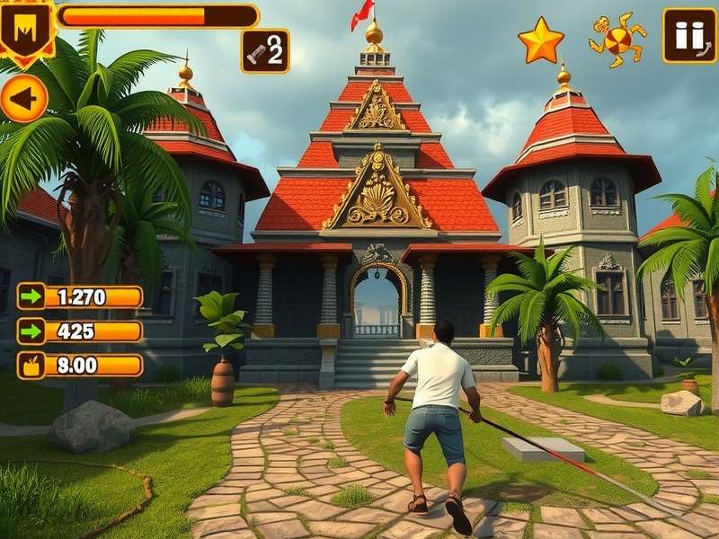 Temple Run 1 Gameplay Screenshot