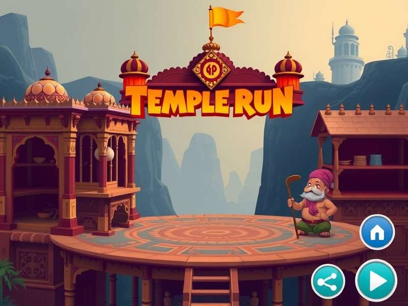 Temple Run 1 Gameplay on Round Games