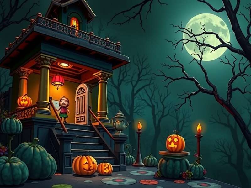 Temple Run 2 Poki Spooky gameplay screenshot