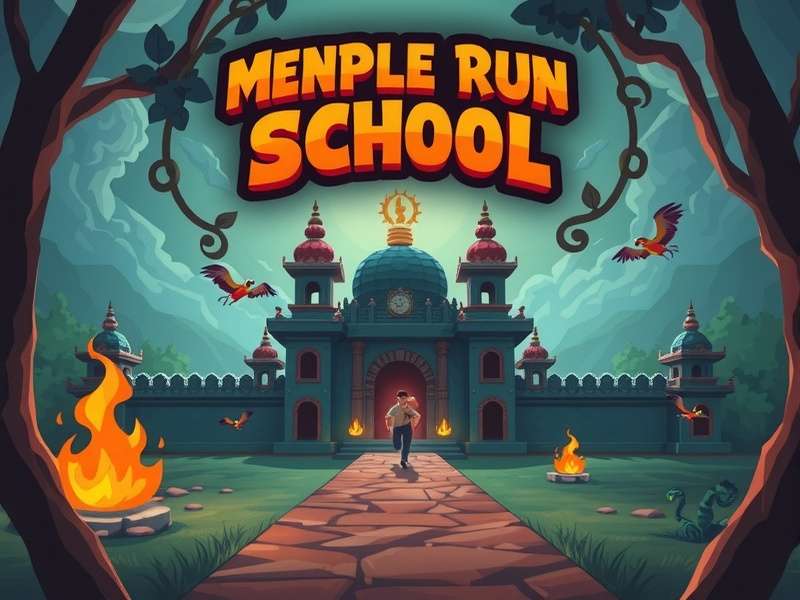 Monster School Temple Run Challenge gameplay screenshot