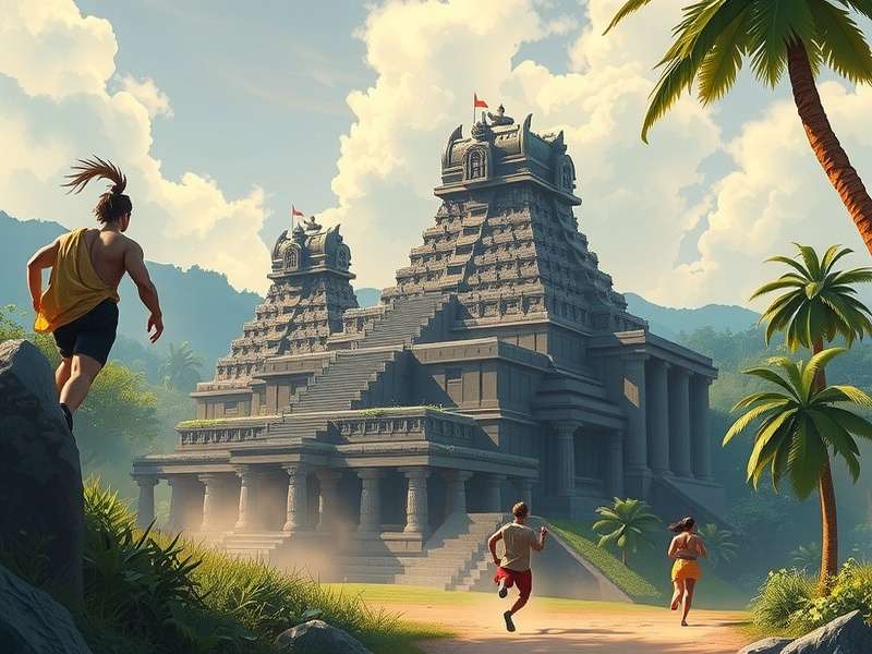 Temple Run on Numuki gameplay screenshot