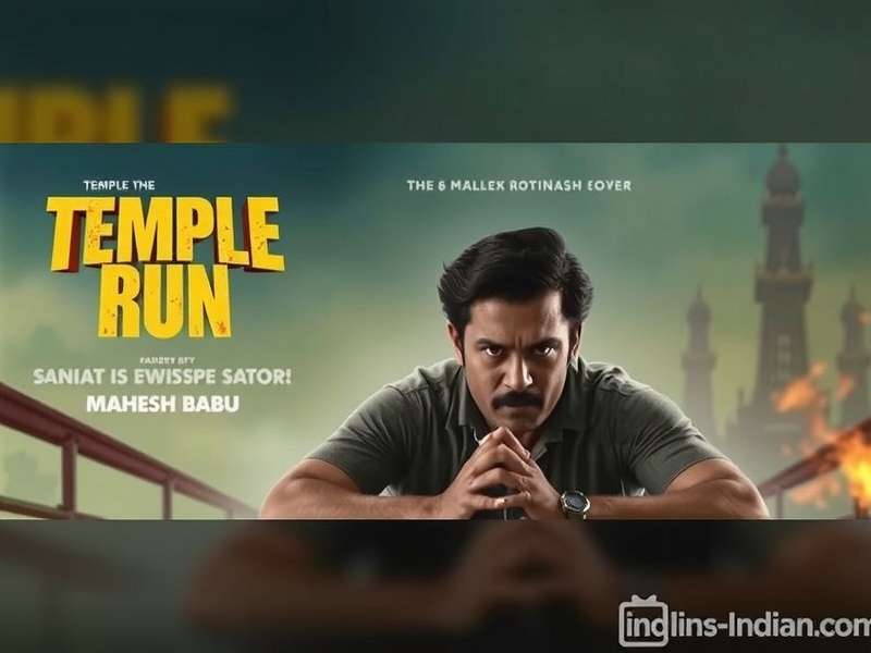 Temple Run Movie Mahesh Babu Poster