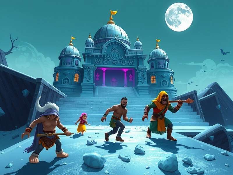 Elsa in Temple Run 2 Spooky Summit