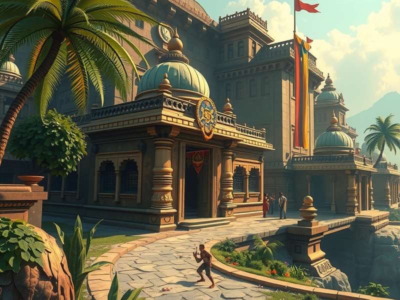 Temple Run Le Jeux गेमप्ले स्क्रीनशॉट