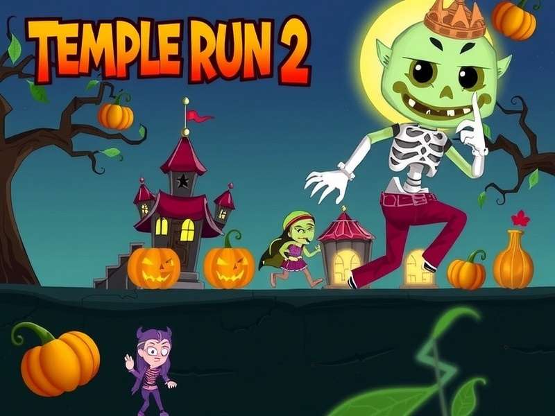 Temple Run 2 Haunted Harvest Gameplay Screenshot
