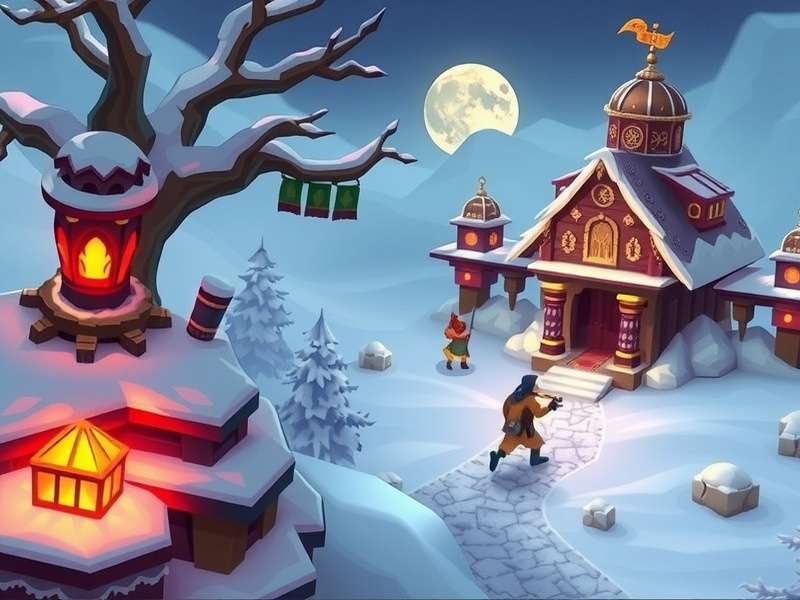 Snow Temple Run OZ Play gameplay screenshot