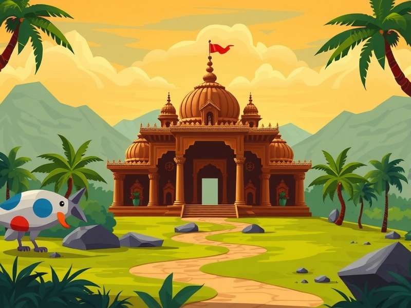 Temple Run Game Background for PowerPoint Examples