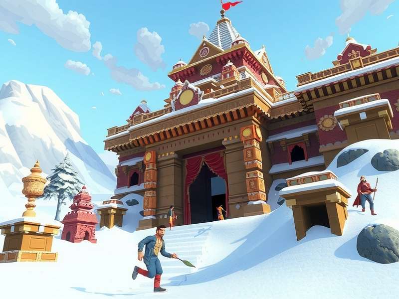 Snow Temple Run OZ PC Gameplay