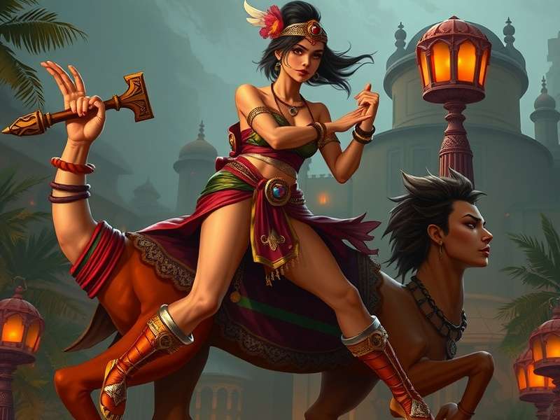 Temple Run Female Character Pomi gameplay screenshot