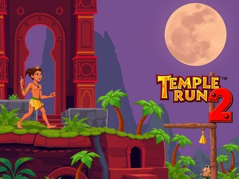 Temple Run 2 sliding under barrier