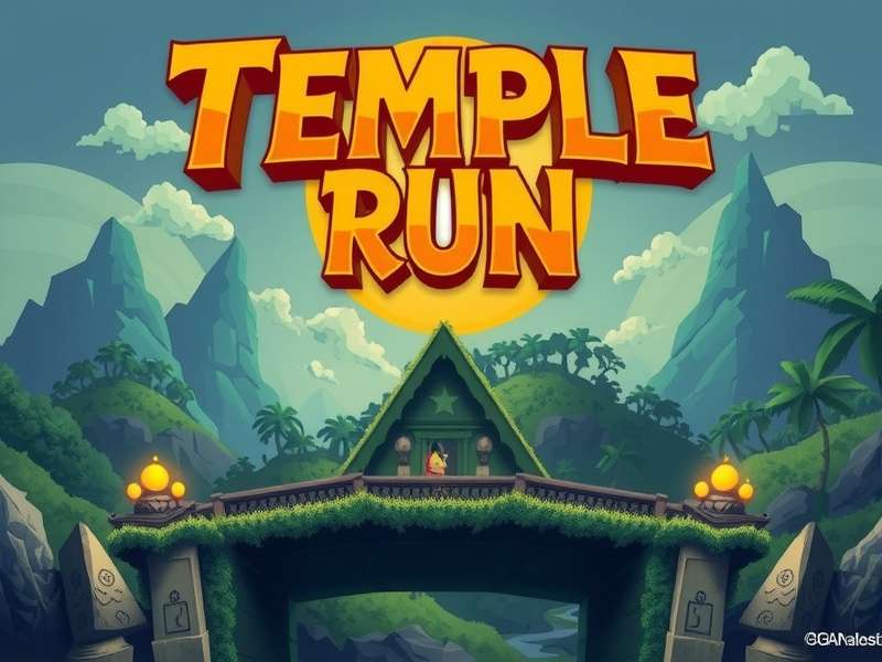 Temple Run GBATemp Gameplay Screenshot