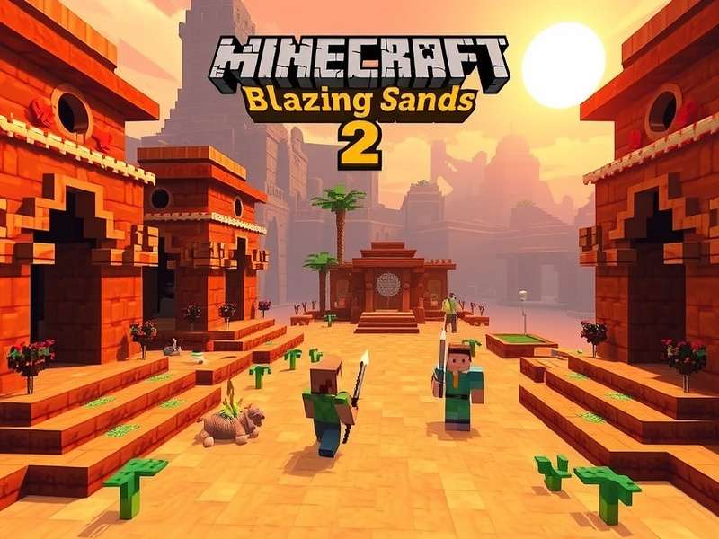 Temple Run 2 Blazing Sands Minecraft गेमप्ले