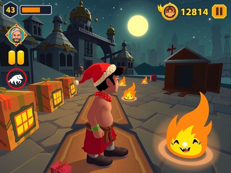 Temple Run Christmas Game स्क्रीनशॉट