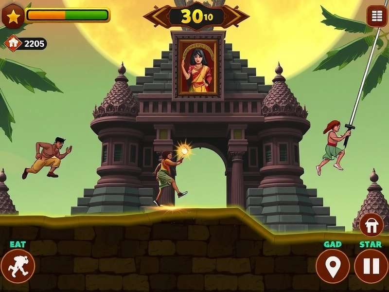 Temple Run 2011 PCM Gameplay Screenshot
