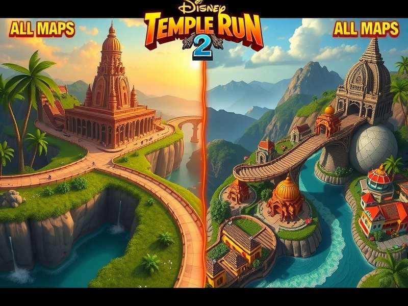 Temple Run 2 आइस केव्स मैप