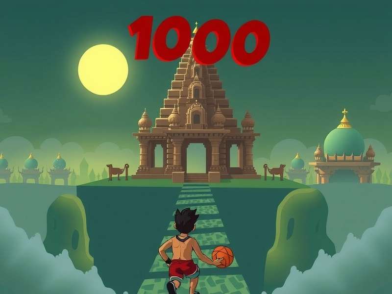 Temple Run 10000 मीटर गेमप्ले