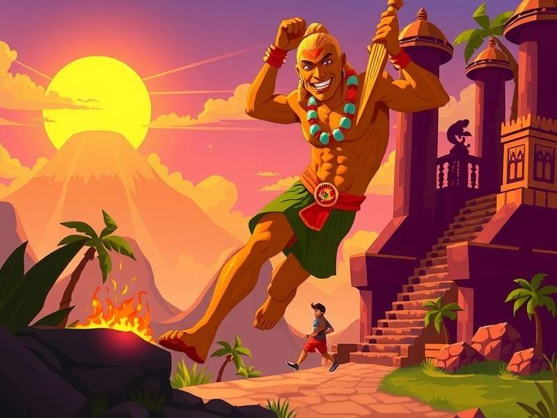 Temple Run 2 Volcano Island Music Scene
