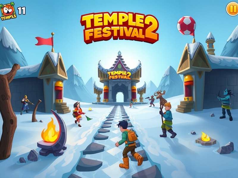 Temple Run 2 Frozen Festival Gameplay Screenshot