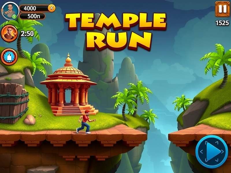Temple Run 3D Game Screenshot
