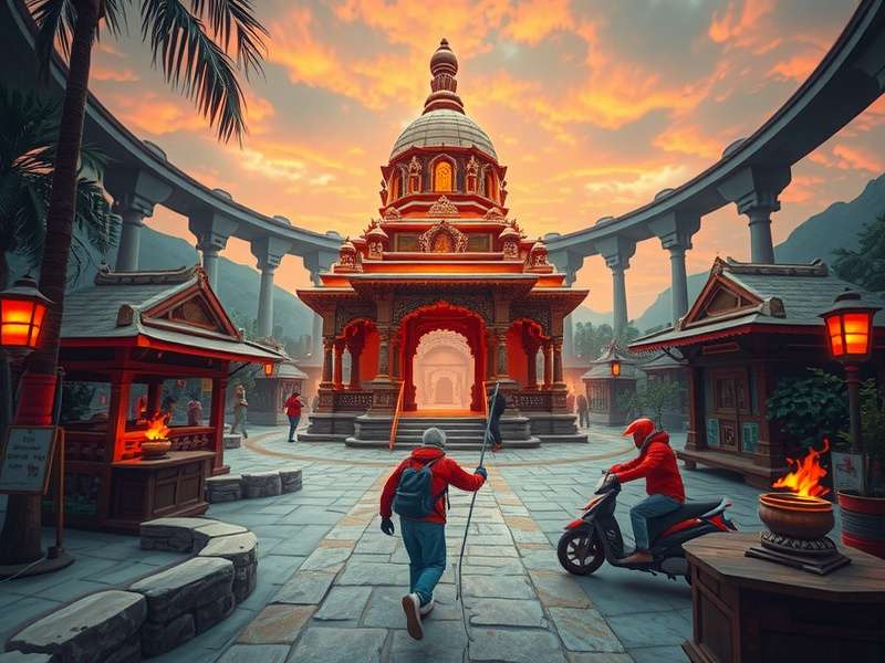 Temple Run 2 VR Device in action