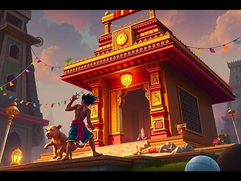विभिन्न Temple Run कैरेक्टर्स के पोज़