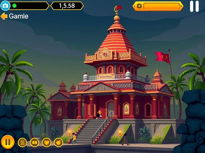 Temple Run Game Characters Running