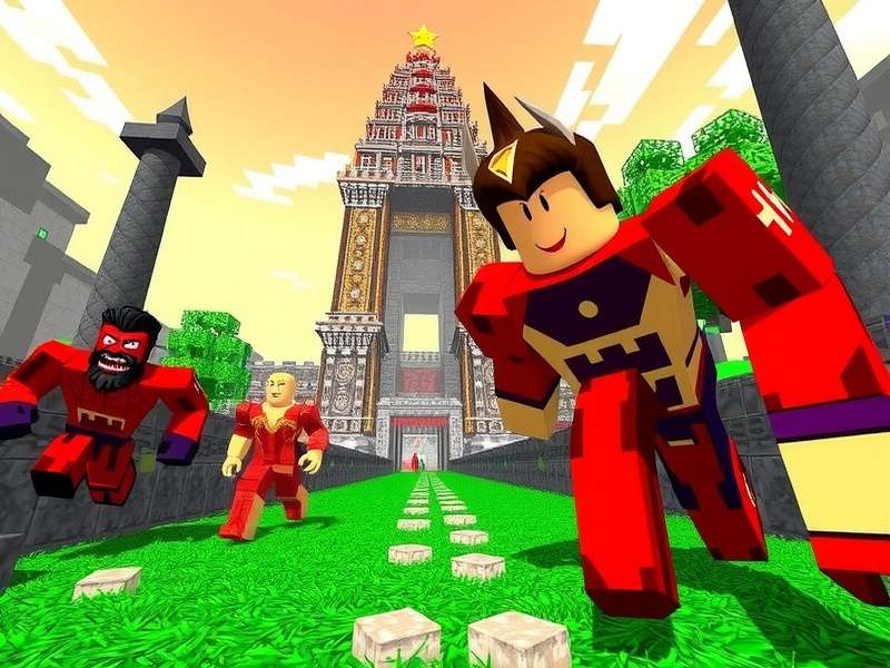 Temple Run Monster Face Roblox गेमप्ले