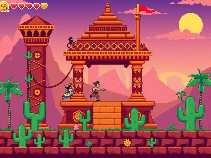Temple Run Unblocked Poki Retro गेमप्ले