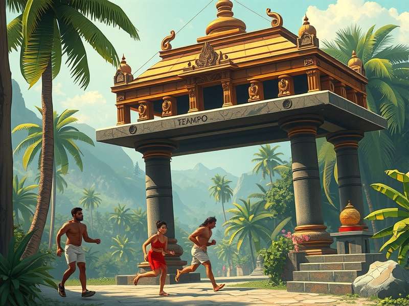 Temple Run 2 Old Version gameplay screenshot