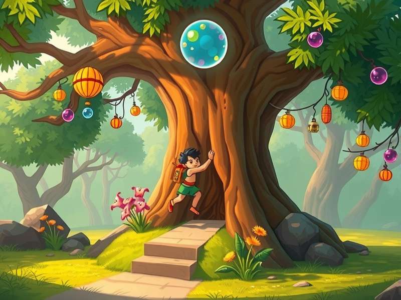 Temple Run Tree Hugger Bubble Gameplay