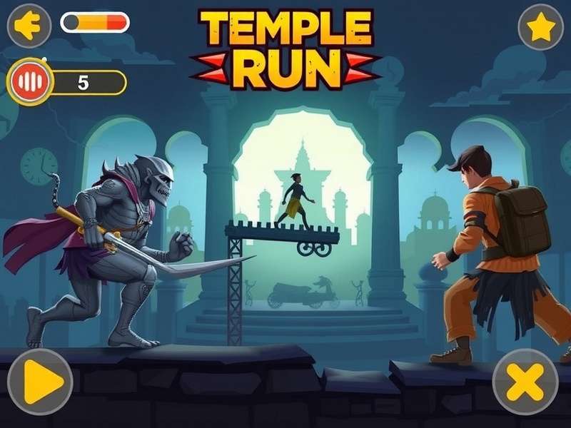 Temple Run Offline Game Screenshot