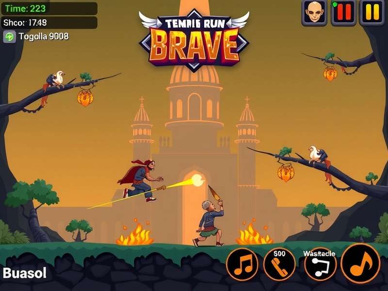 Temple Run Brave Music Player Interface