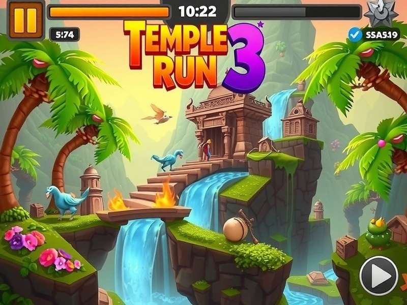 Temple Run 3 Online Unblocked Gameplay Screenshot
