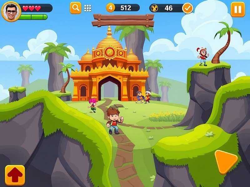 Temple Run 3 iOS 13 iPad gameplay screenshot