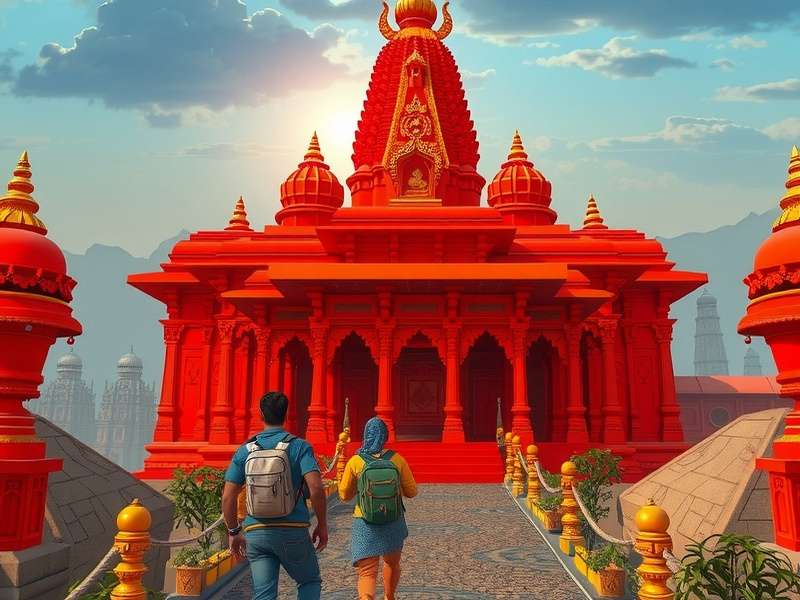 Temple Run VR Red गेम का स्क्रीनशॉट