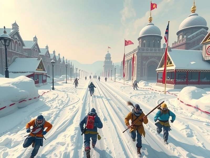 Temple Run Snow Game Screenshot